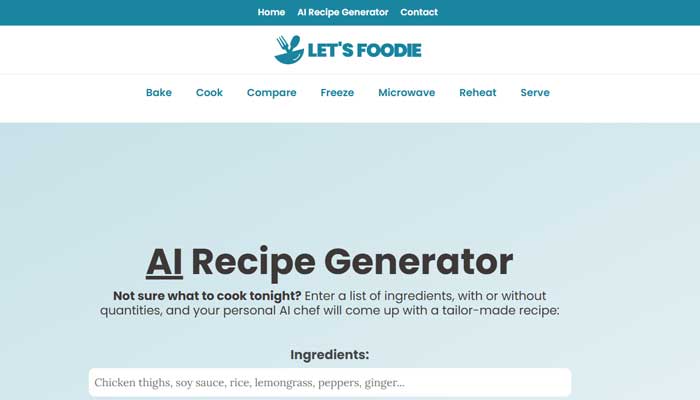 Recipes By AI
