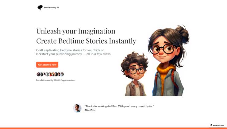 BedtimeStory AI