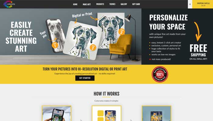 Coloromo AI Art Generator