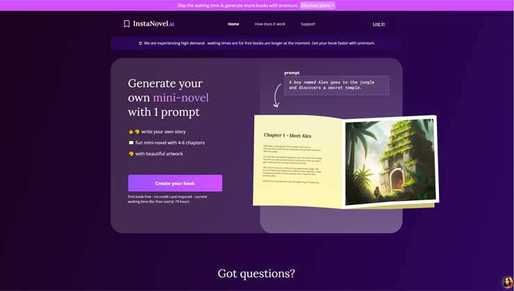 InstaNovel AI
